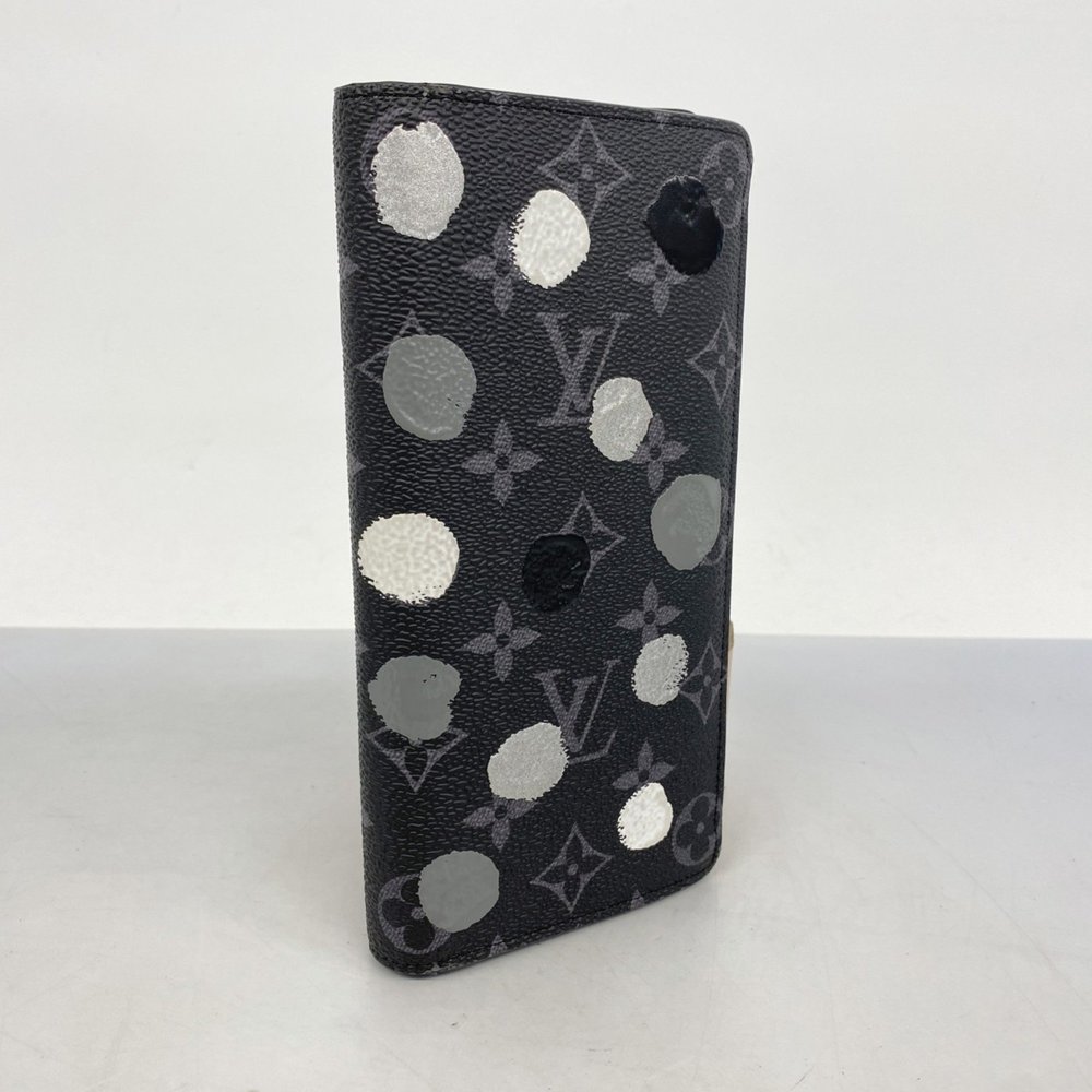 Louis Vuitton Long Wallet Monogram Eclipse LV x YK Portefeuille Brazza M81932... - Picture 2 of 13